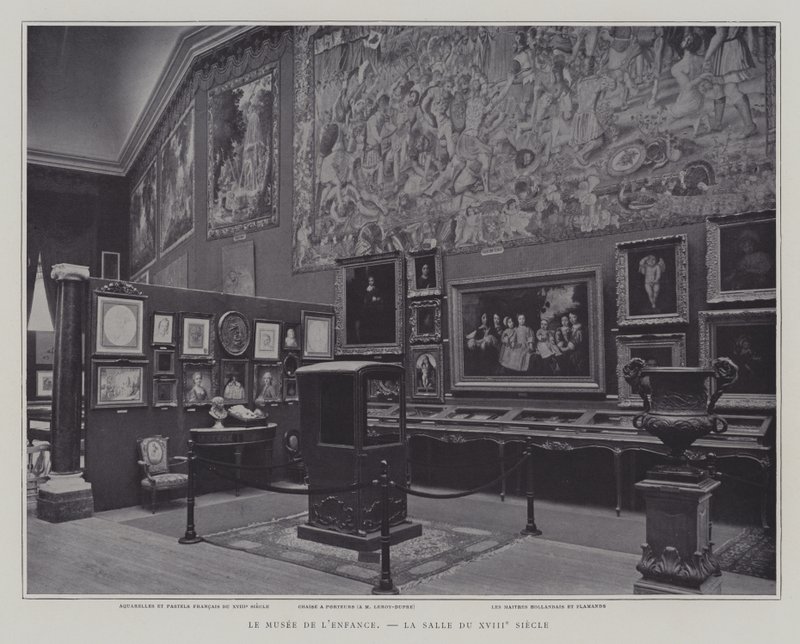 Zimmer aus dem 18. Jahrhundert im Kindermuseum im Petit Palais, Paris von French Photographer