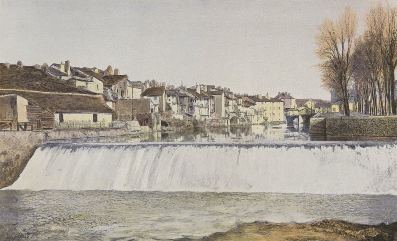 Aurillac, Alte Häuser am Ufer der Jordanne von French Photographer