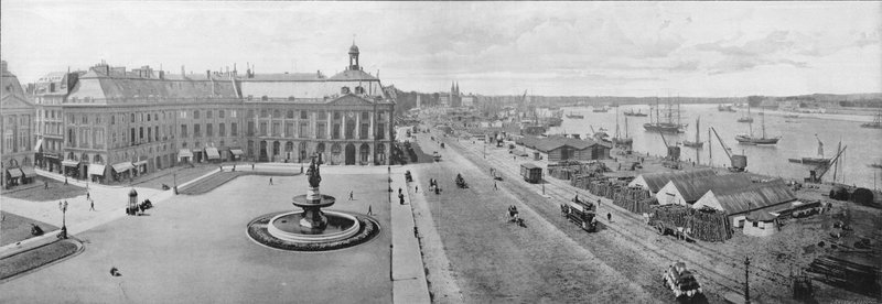 Bordeaux - Die Börse und der Hafen von French Photographer