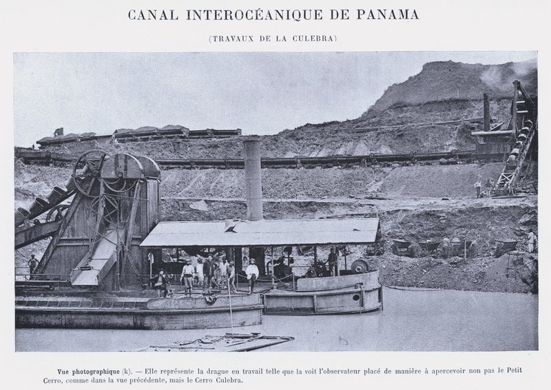 Panamakanal, Arbeiten an der Culebra von French Photographer