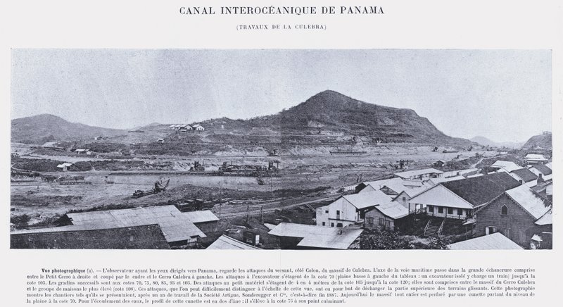 Interozeanischer Kanal von Panama, Arbeiten an der Culebra von French Photographer