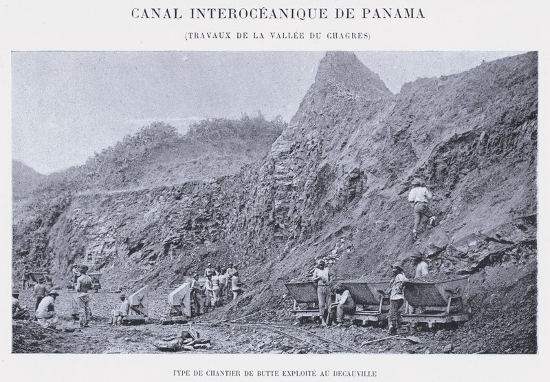Panamakanal, Arbeiten im Tal des Chagres von French Photographer