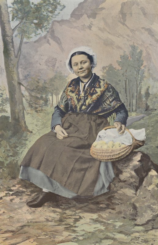 Chambéry, Bäuerin aus der Umgebung von French Photographer