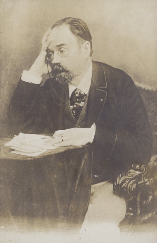 Émile Zola (1840-1902), französischer Schriftsteller, Journalist und Dramatiker von French Photographer