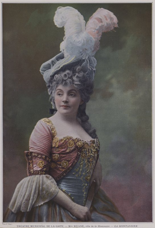 Gabrielle Rejane in der Titelrolle in La Montansier von French Photographer