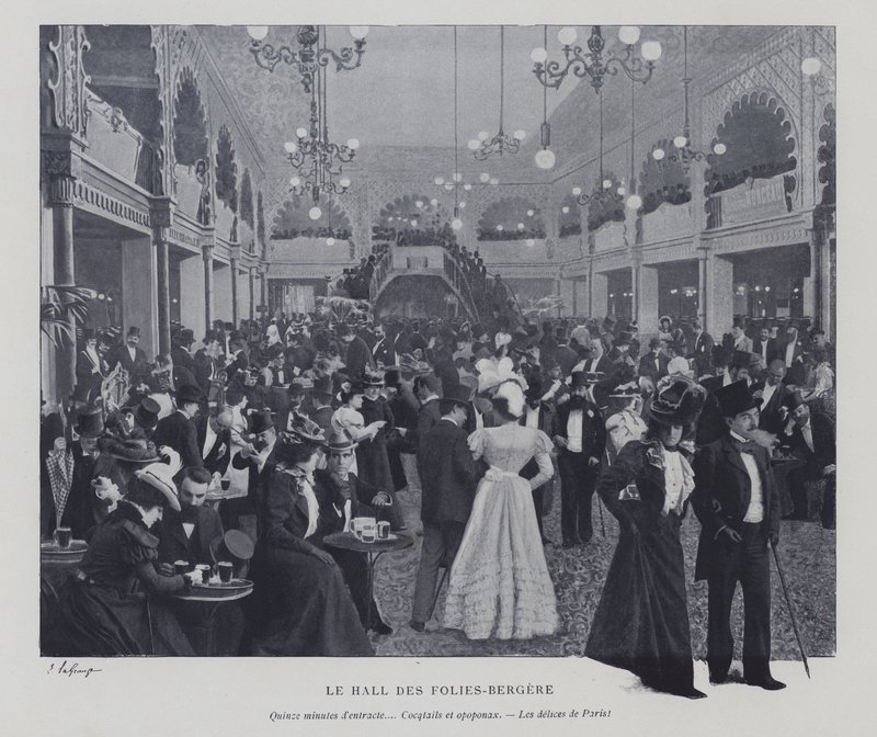 Halle der Folies Bergère, Paris, während einer Pause von French Photographer