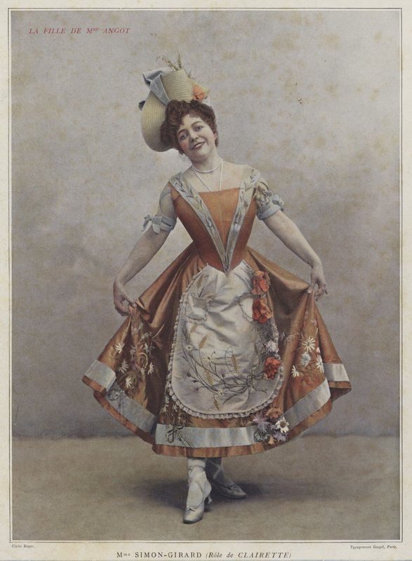 Juliette Simon-Girard als Clairette in La Fille de Madame Angot von French Photographer