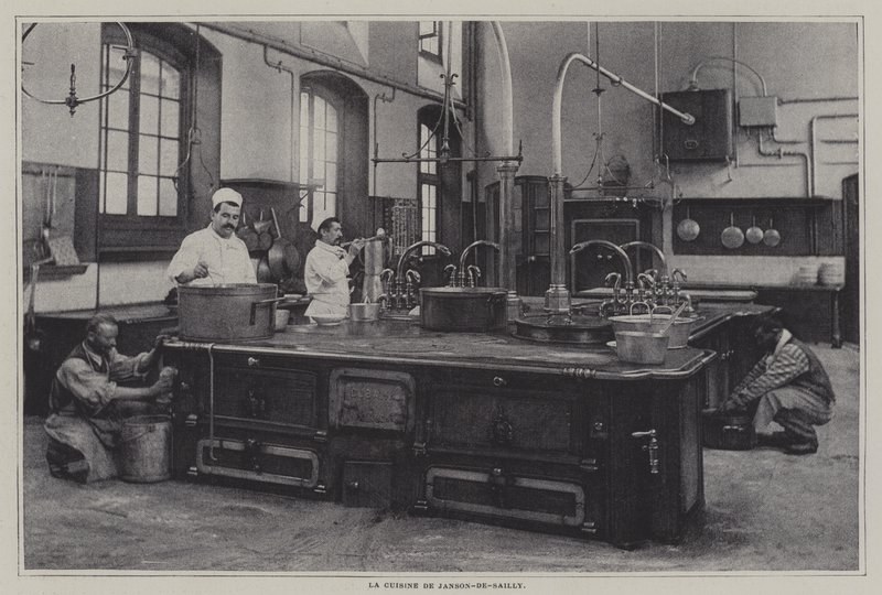 Küche des Lycée Janson-de-Sailly, Paris von French Photographer
