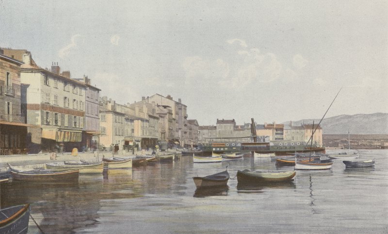 La Seyne, Blick auf den Kai (Kleine Reede von Toulon) von French Photographer