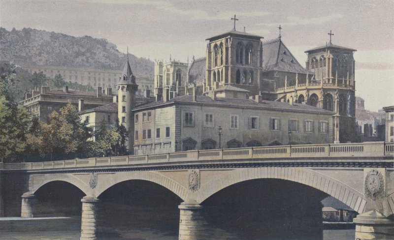 Lyon, Erzbistum, Kathedrale St-Jean und Hügel von Fourvière von French Photographer