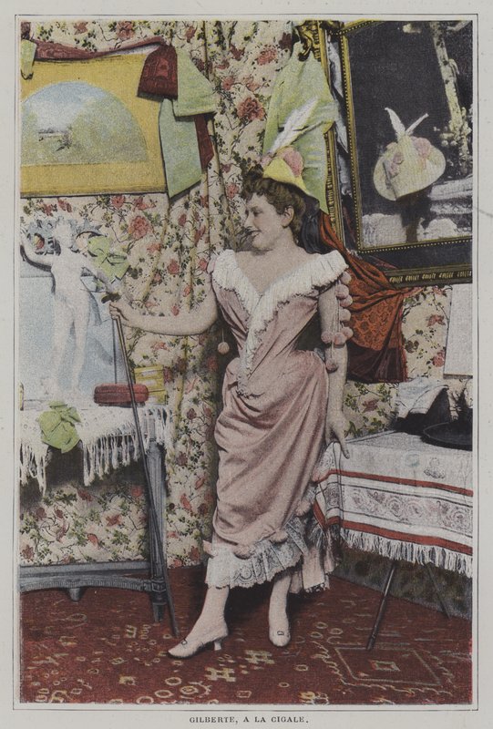 Mademoiselle Gilberte, französische Sängerin an der Cigale, Paris von French Photographer