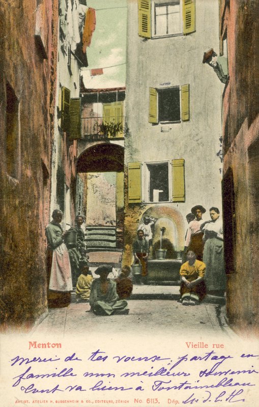 Menton, Frankreich, alte Straße von French Photographer