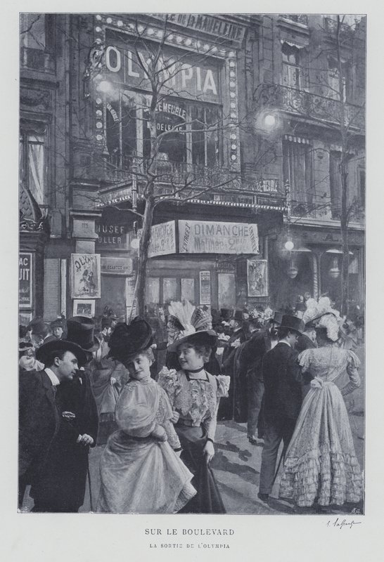 Am Boulevard des Capucines vor der Olympia-Musikhalle, Paris von French Photographer