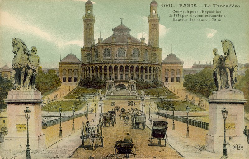 Palais du Trocadero, Paris, frühes 20. Jahrhundert (Postkarte) von French Photographer