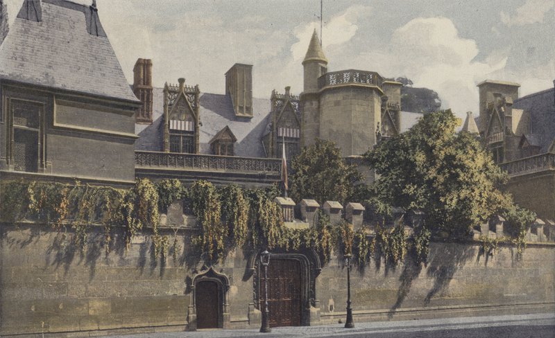 Paris, Hotel de Cluny, Eingang des Museums von French Photographer