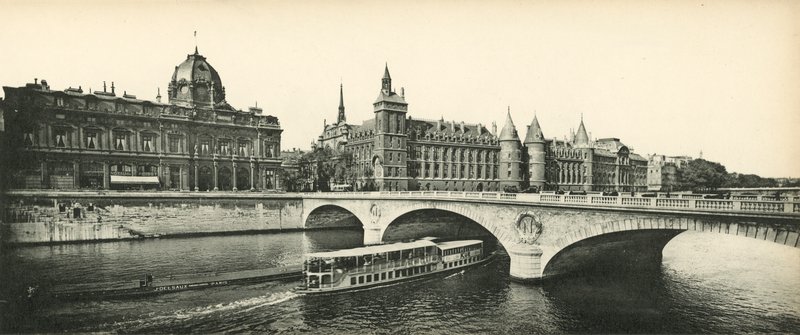 Paris, Die Conciergerie und das Handelsgericht von French Photographer