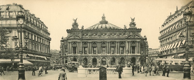 Paris, Das Operntheater und der Platz von French Photographer
