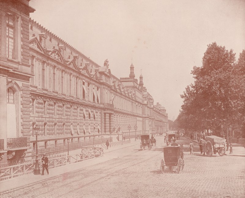 Paris: Palast des Louvre und Tuilerien, Südseite von French Photographer