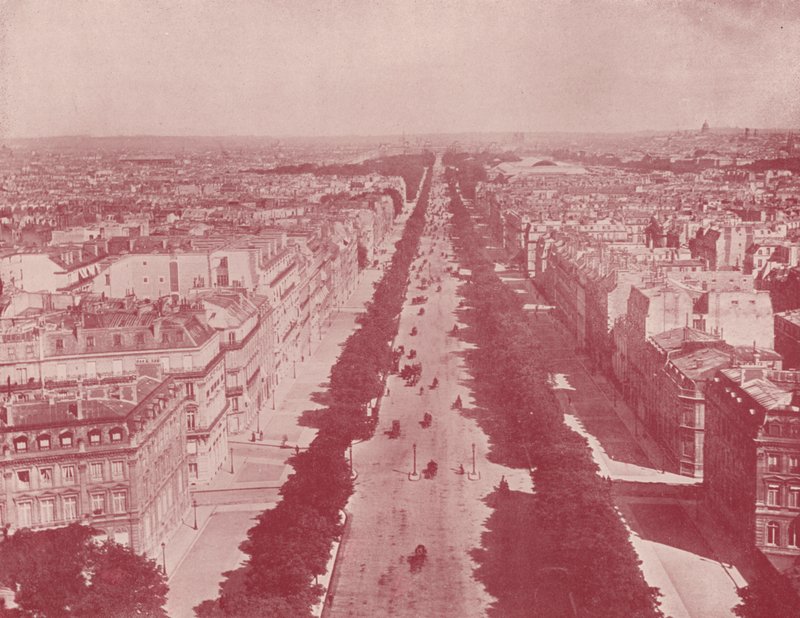 Paris: Perspektive der Champs Elysees von French Photographer