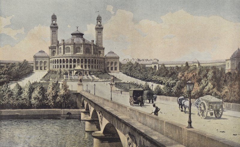 Paris, Blick auf den Palais du Trocadéro von French Photographer