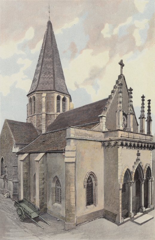 Plombieres-les-Dijon, Kirche, Gesamtansicht NW von French Photographer