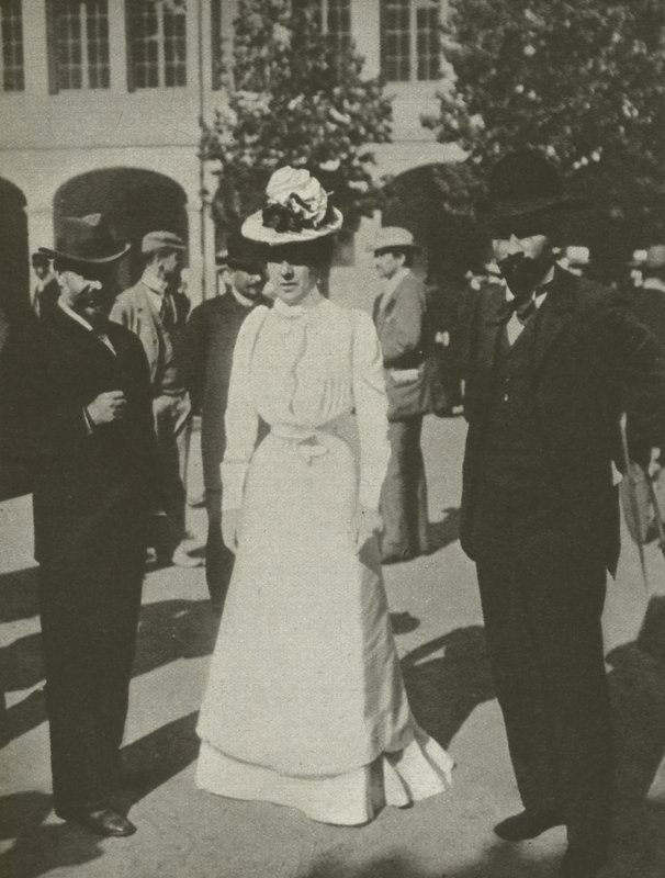 Die Dame in Weiß, die Dreyfus-Prozesse von French Photographer