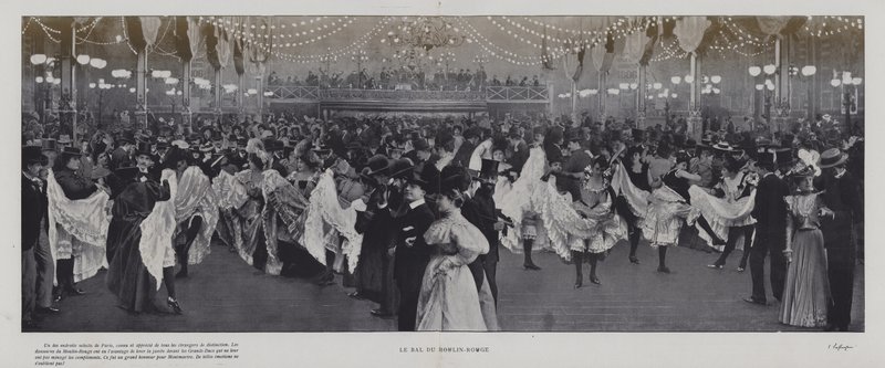 Der Ballsaal im Moulin Rouge, Paris von French Photographer