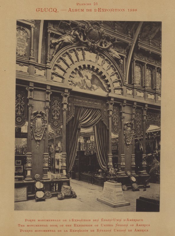 Das monumentale Tor der Ausstellung der Vereinigten Staaten von Amerika von French Photographer