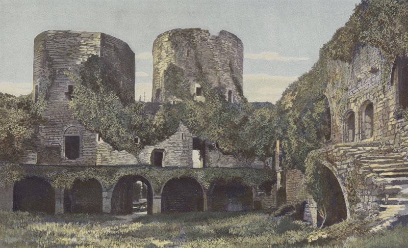 Villandraut, Schloss, Hofseite von French Photographer