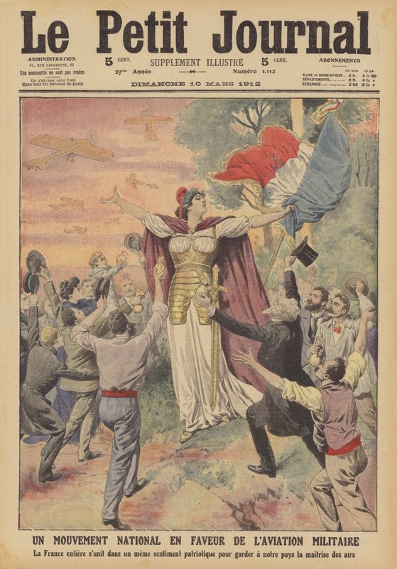 Eine nationale Bewegung zur Unterstützung der Militärluftfahrt von French School