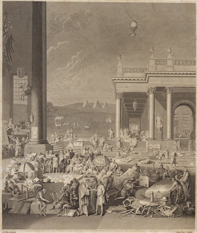 Eine Szene für die Encyclopaedia Britannica von French School