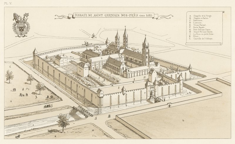 Abtei von Saint-Germain-des-Prés, um 1520 von French School