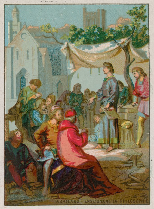 Abelard lehrt Philosophie von French School