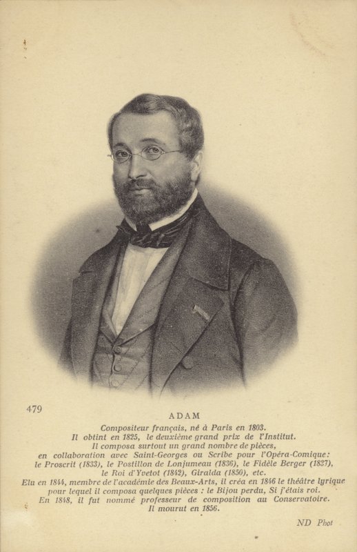 Adolphe Adam, französischer Komponist und Musikkritiker (1803-1856) von French School