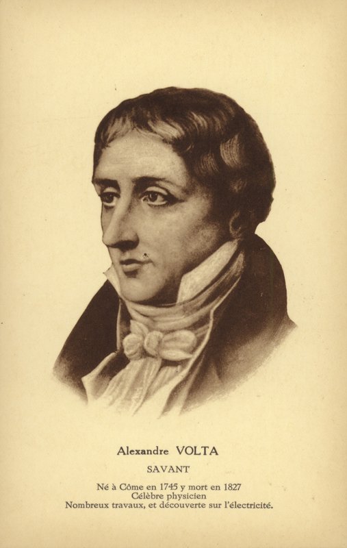 Alessandro Volta, italienischer Physiker von French School