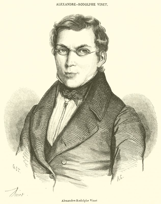 Alexandre-Rodolphe Vinet (Gravur) von French School