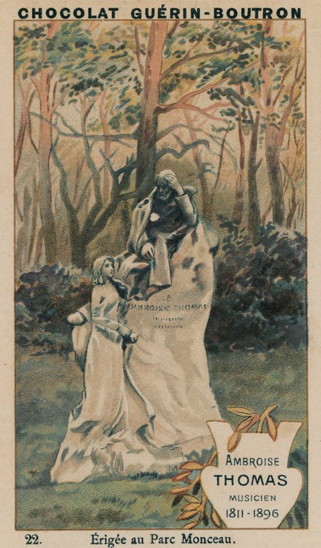 Ambroise Thomas, Musiker, 1811-1896, errichtet im Parc Monceau von French School