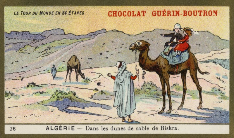 Unter den Sanddünen von Biskra, Algerien von French School