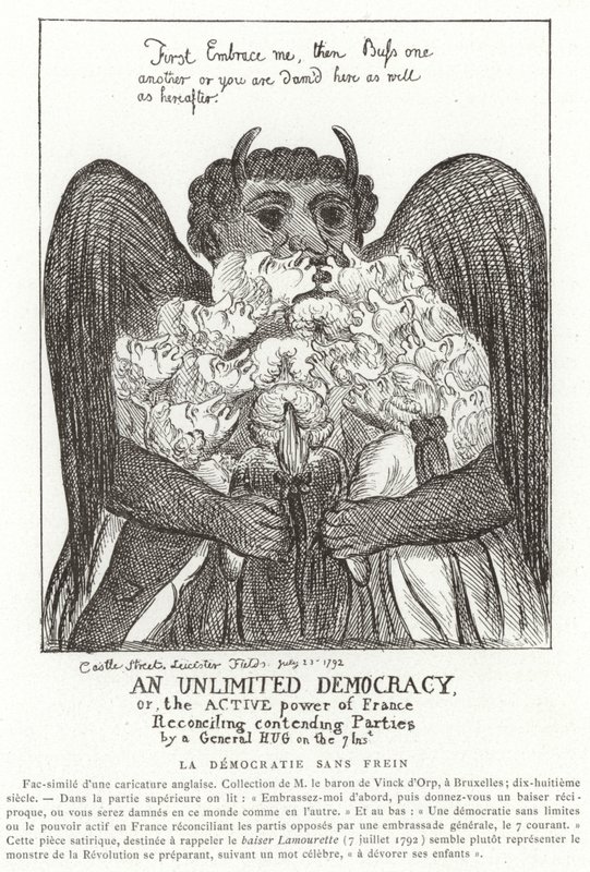 Eine unbegrenzte Demokratie, 1792 von French School