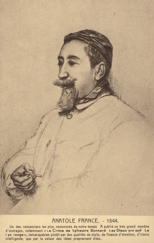Anatole France (1844-1924), französischer Dichter, Journalist und Romanautor von French School
