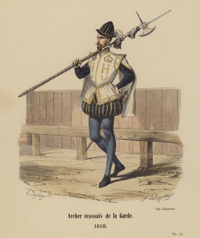 Schottischer Bogenschütze der Garde von French School