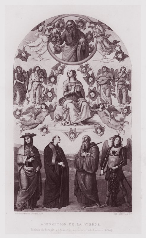 Mariä Himmelfahrt, Gemälde von Perugino in der Akademie der Schönen Künste von Florenz von French School