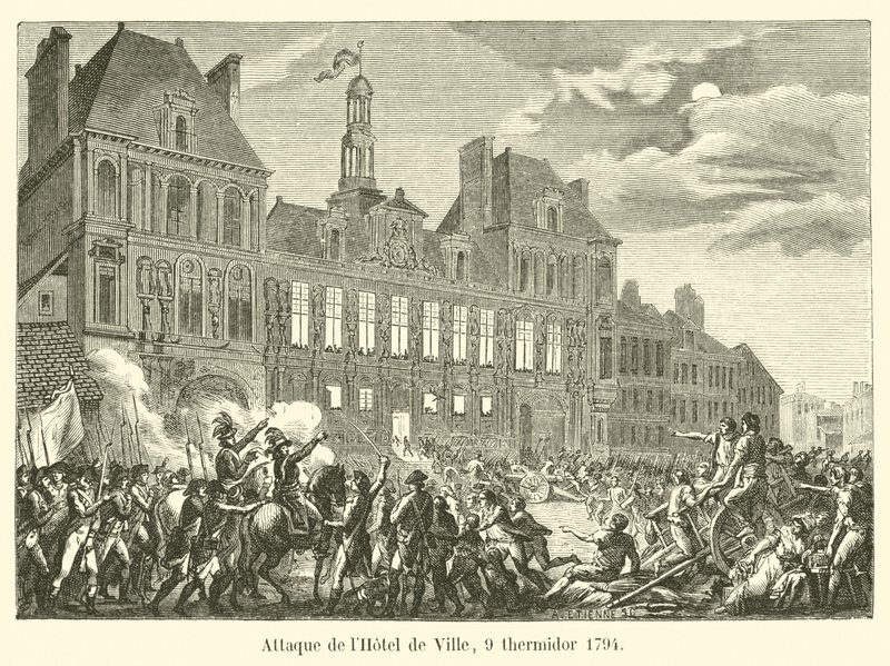 Angriff auf das Hôtel de Ville, 9. Thermidor 1794 von French School