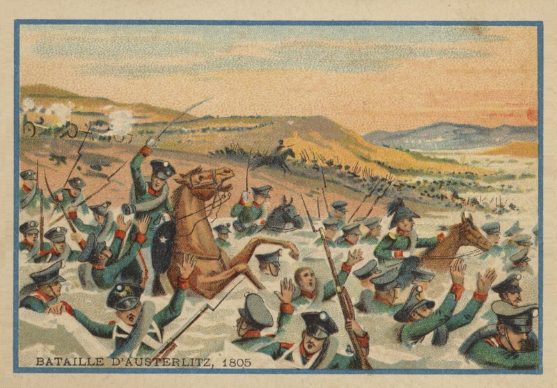 Schlacht von Austerlitz im Jahr 1805 von French School