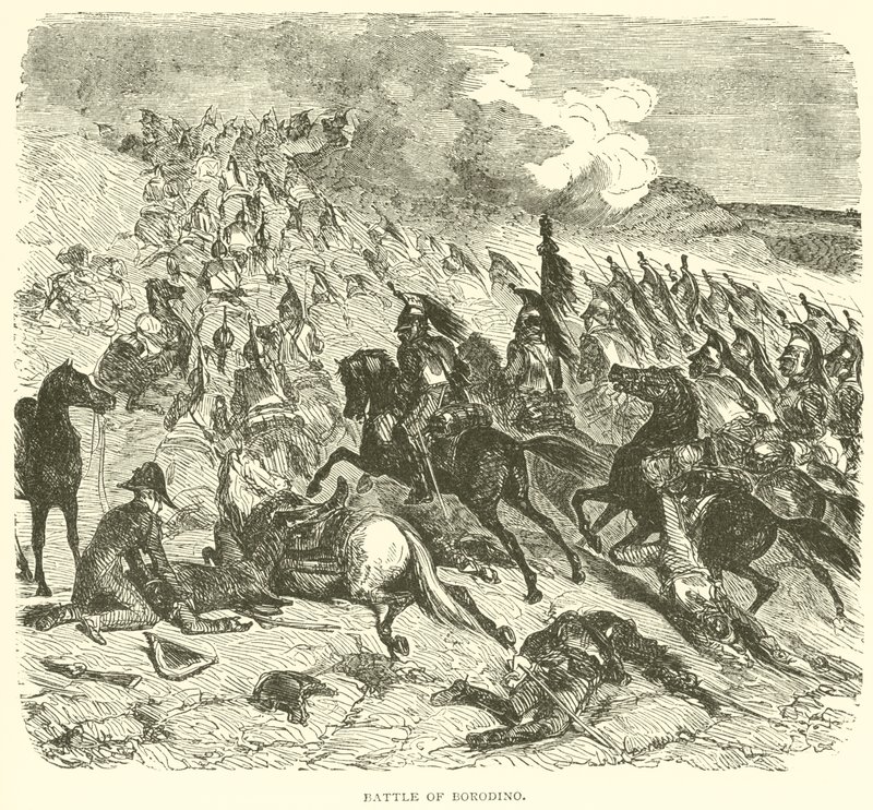 Schlacht von Borodino (Gravur) von French School