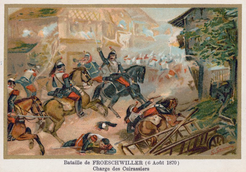 Schlacht von Fröschwiller, Angriff der Kürassiere von French School