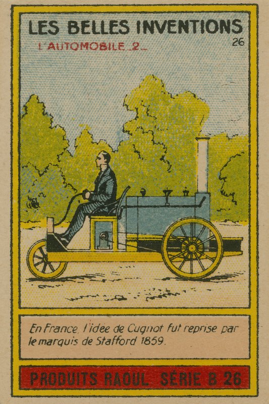 Karte der schönen Erfindungen, Automobil von French School
