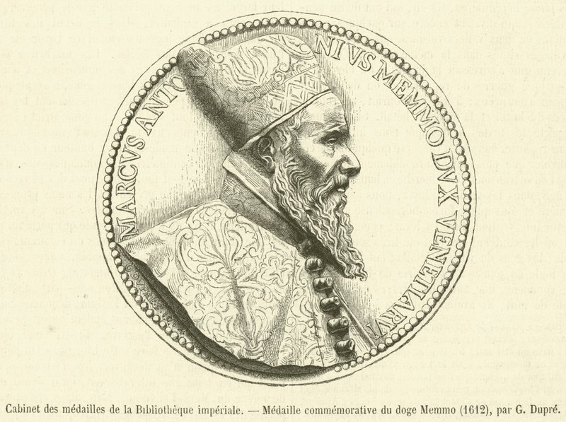 Münzkabinett der Kaiserlichen Bibliothek, Gedenkmedaille des Dogen Memmo von French School