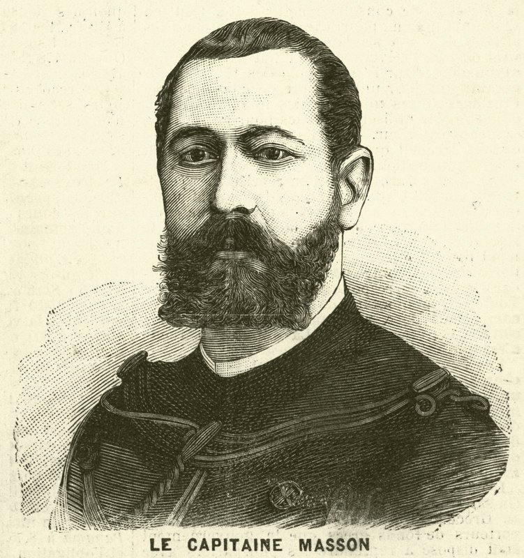 Kapitän Pierre Masson, französischer Soldat und Entdecker von French School