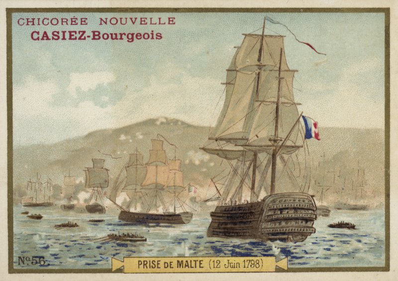 Eroberung von Malta durch die Franzosen, 12. Juni 1798 von French School
